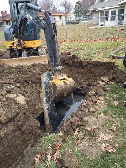 Removal of Septic System, Hook-up to City Sewer.